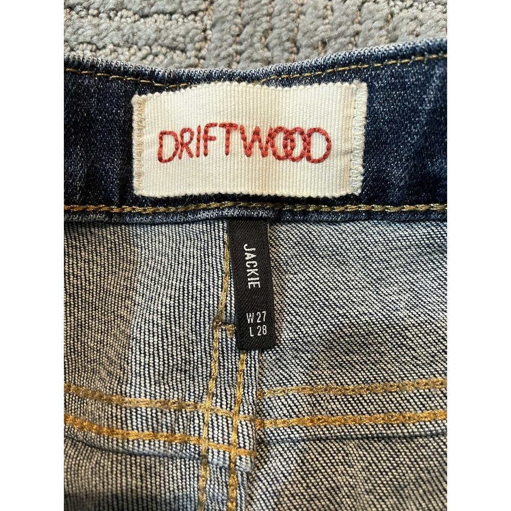 DRIFTWOOD Women's Jackie Embroidered Skinny Jeans Floral Sz 27 29x28 - Picture 8 of 10